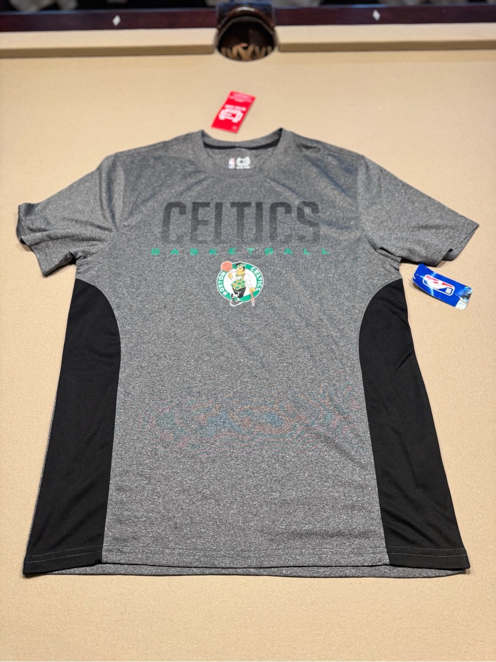 Boston Celtics Gray Short-Sleeve Performance Tee